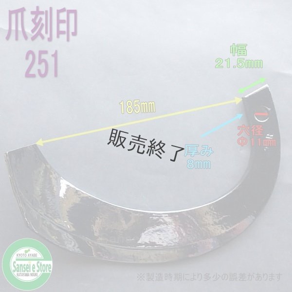 画像2: クボタ 耕耘機 センター 耕運爪 12本組  (2)