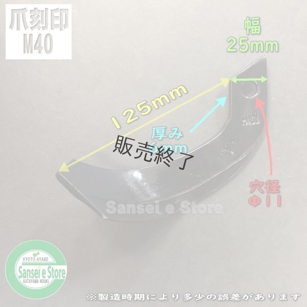 画像2: 東亜重工 マメトラ 管理機  耕うん爪 10本組  (2)