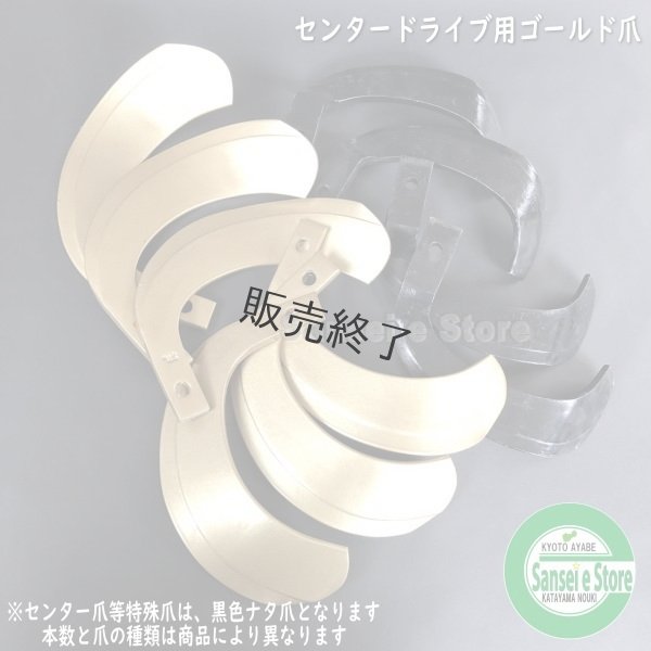 画像1: 【販売終了】東亜重工製 34本組  スーパーゴールド爪  ヤンマー トラクター センター  (1)