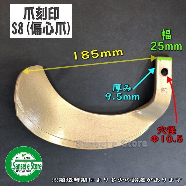 画像3: 東亜重工製 38本組  スーパーゴールド爪  三菱 トラクター Cセンター  (3)