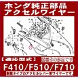 画像3: ホンダ 耕うん機 F410,F510,F710用  スロットルワイヤー (樹脂レバー用)  (3)