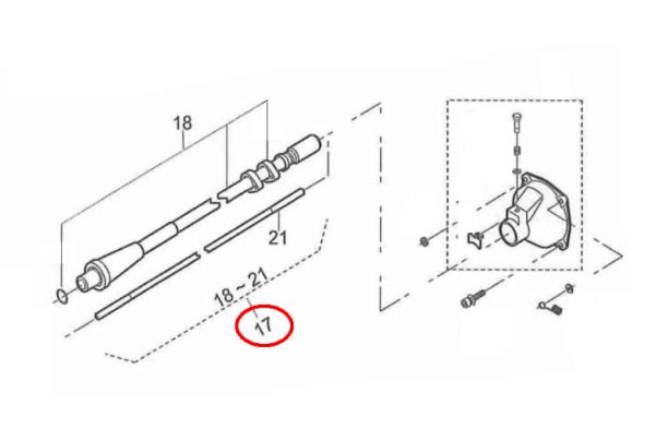 画像1: カーツ 背負刈払機 URP262用 フレキシブルASSY(シャフト+ケース) (1)