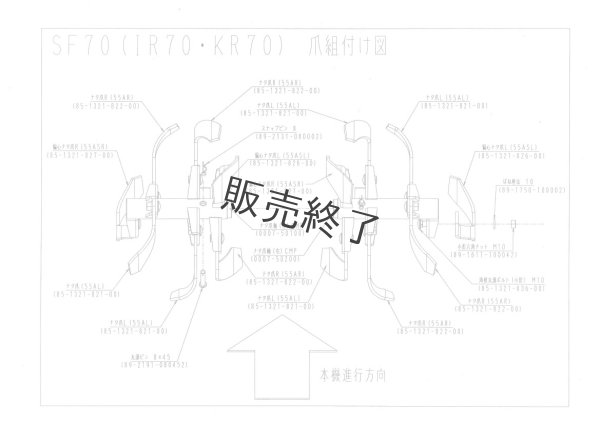 画像6: 【欠品中：次回発送5/17以降〜】 オーレック純正  ミニ耕うん機  ナタ爪交換セット  (6)