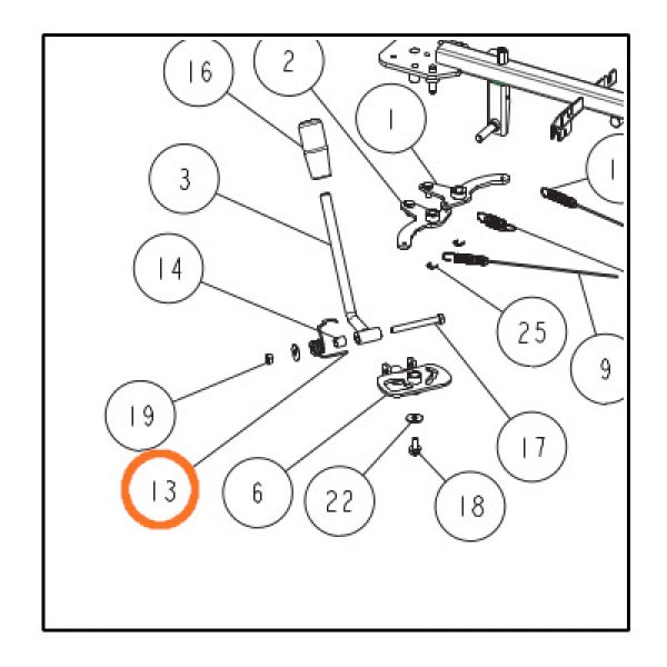 画像3: オーレック 純正 スパイダーモア用  変速レバースプリング  (3)