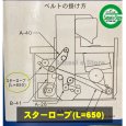 画像4: サタケ もみすり機用  バンコード マルベルト  スターロープ(L=650) 1本  (4)