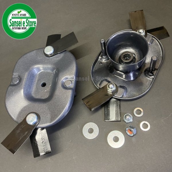 画像2: オーレック 純正 スパイダーモア用  SPフリーナイフセット50  刈幅500mm用  (2)