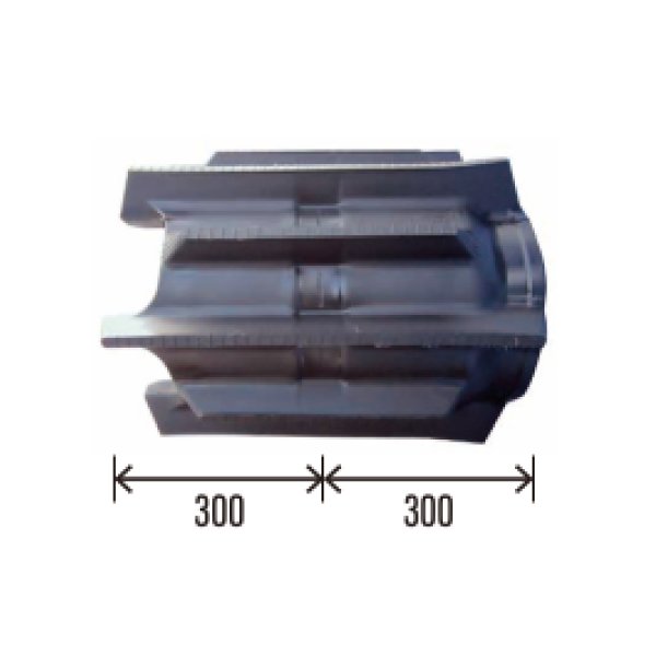 画像2: 東日興産 コンバイン用クローラ /  幅600mm / ピッチ100mm / コマ数64〜70 / 片ハシゴ (2)