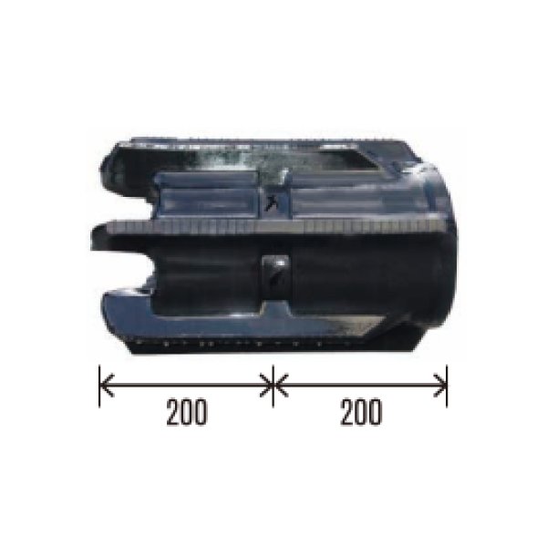 画像2: 東日興産 コンバイン用クローラ /  幅400mm / ピッチ90mm / コマ数35〜46 / 片ハシゴ (2)