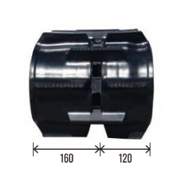 画像2: 東日興産 コンバイン用クローラ /  幅280mm / ピッチ79mm / コマ数28〜42 / オフセット (2)