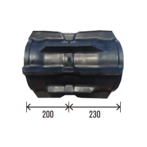 画像2: 東日興産 コンバイン用クローラ /  幅430mm / ピッチ90mm / コマ数44〜48 / 片ハシゴ (2)