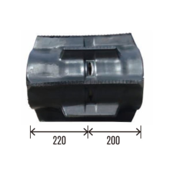 画像2: 東日興産 コンバイン用クローラ /  幅420mm / ピッチ84mm / コマ数40〜44 / 片ハシゴ・TC4284 (2)