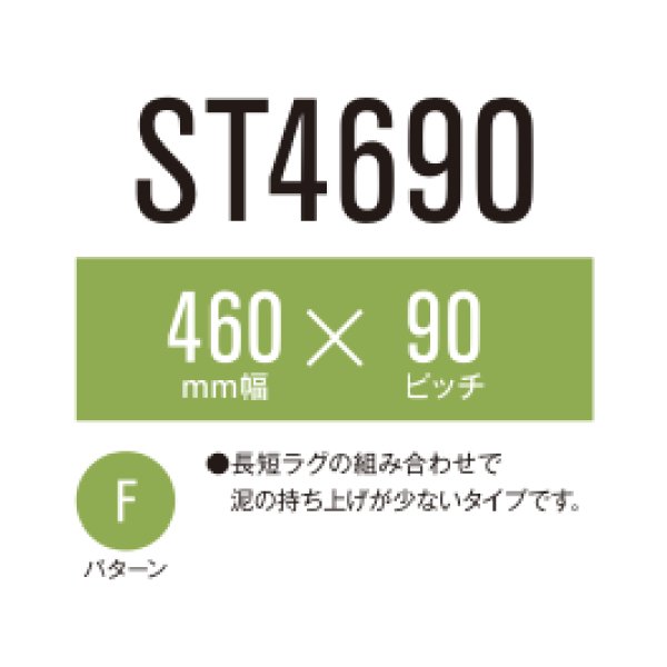 画像1: 東日興産 コンバイン用クローラ /  幅460mm / ピッチ90mm / コマ数45〜47 (1)