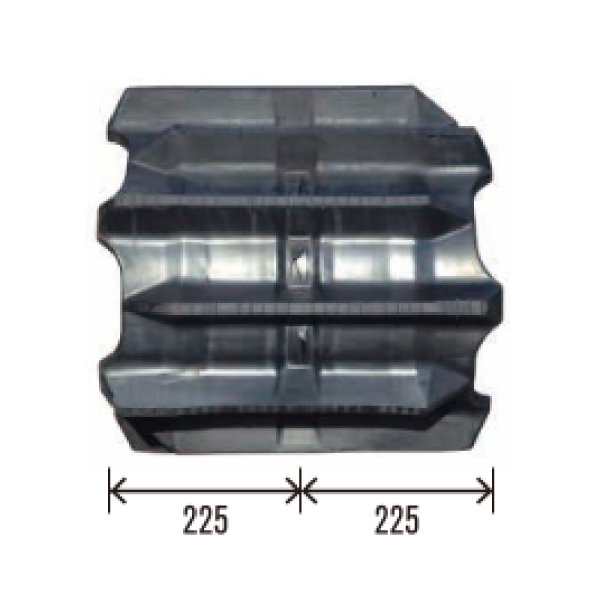 画像2: 東日興産 コンバイン用クローラ /  幅450mm / ピッチ90mm / コマ数45〜52 / 両ハシゴ (2)
