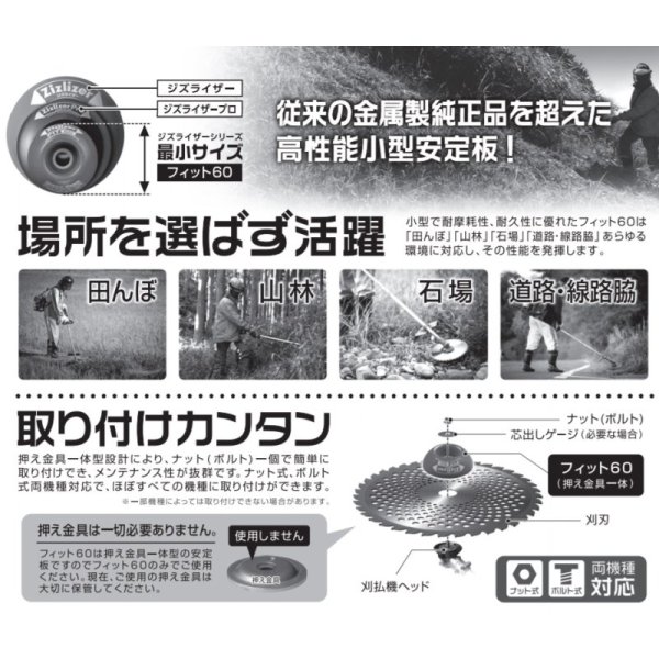 画像4: 北村製作所 コンパクトな ジズライザーフィット60 1個 (4)