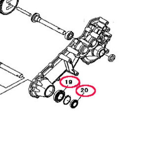 画像4: 三菱管理機 MFR3 ロータリー軸 オイルシールセット (4)