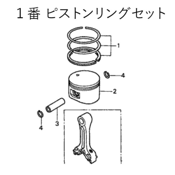 画像1: ホンダ 純正部品 ピストンリングセット EU9i 他 (1)