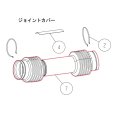 画像4: オーレック 純正 ウイングモア用  ジョイントカバー黒+ カバーリング 2個付  (4)