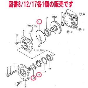 ヤンマートラクターパーツ 車軸/横軸用オイルシールとOリングのセット