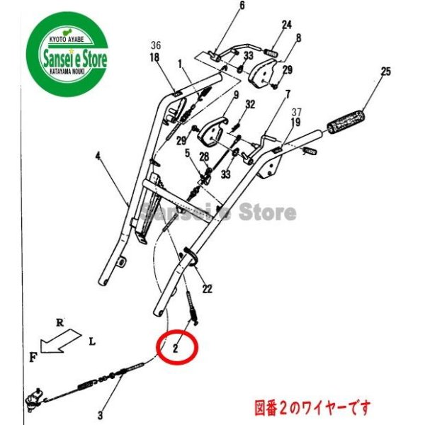 画像3: WADO VM620  ホンダ 純正部品  走行クラッチワイヤー  (3)