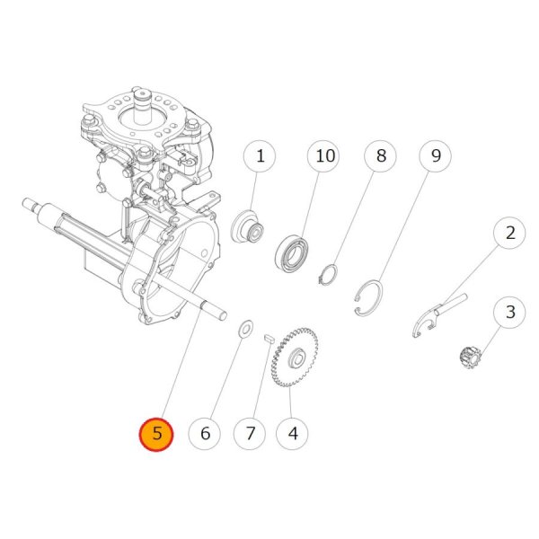 画像4: オーレック 純正 スパイダーモア用  ドライブ軸  (4)
