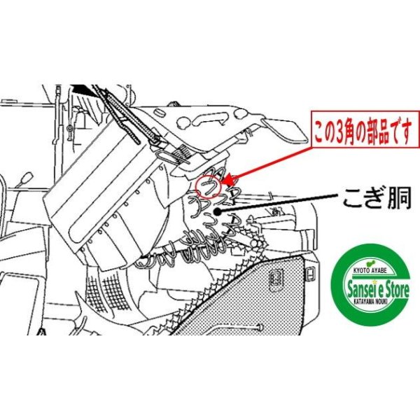 画像3: 【社外品】イセキ コンバイン用  こぎ刃 No.5/7  (3)