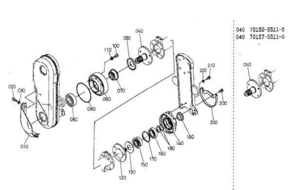 画像1: クボタ 純正 ロータリー用  ベアリングケースパーツ  (1)