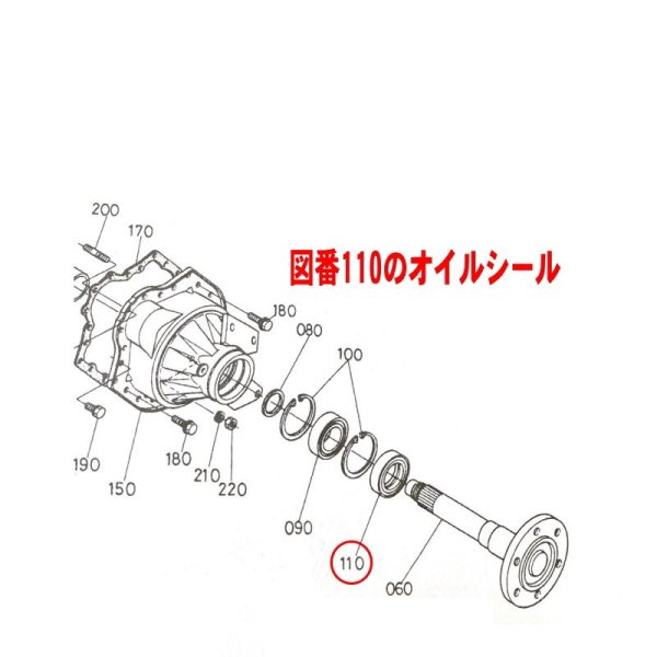 画像5: クボタ 純正 トラクター用  後車軸オイルシール  (5)