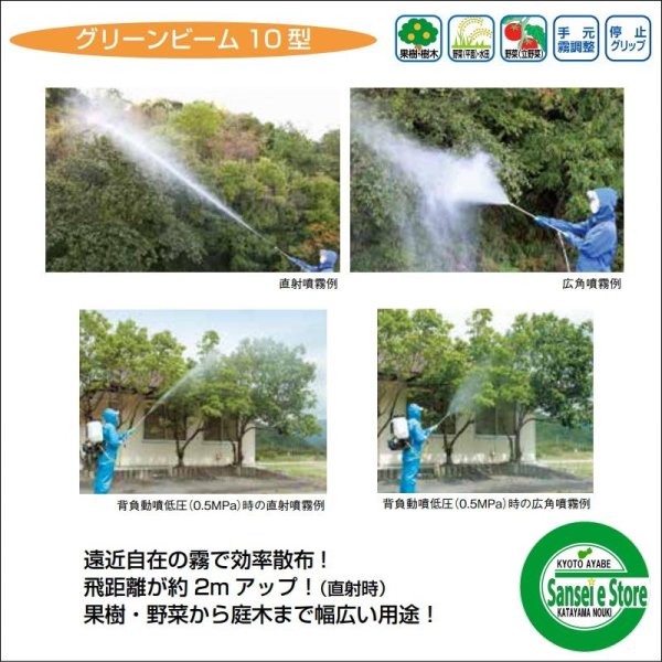 画像7: ヤマホ工業製 動力噴霧機用 グリーンビーム 10型 G1/4 (7)