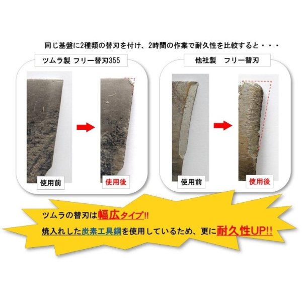 画像9: ツムラ製 フリー替刃260 スパイダーモア用  ナイフ＆ボルトセット 1台分  ※純正フリー刃対応  (9)