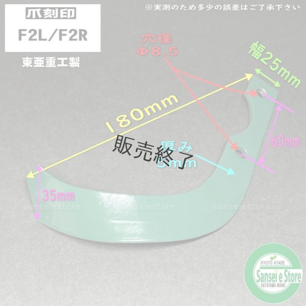 画像1: 東亜重工製 ナタ爪「F2」単品 (1)