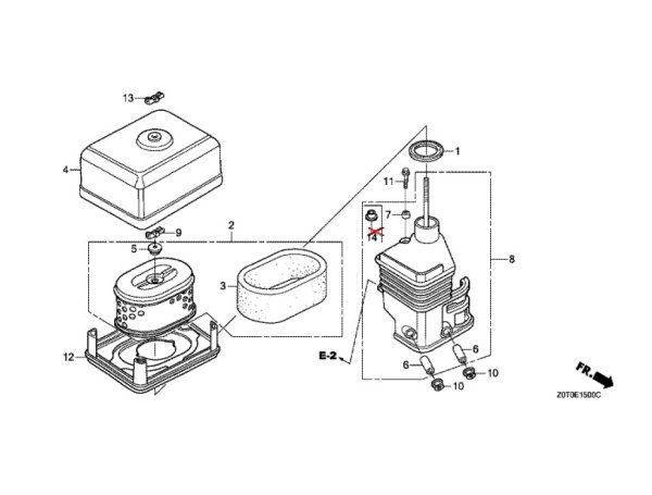 画像1: ホンダ FU600 用 エアリーナケース上下 (1)