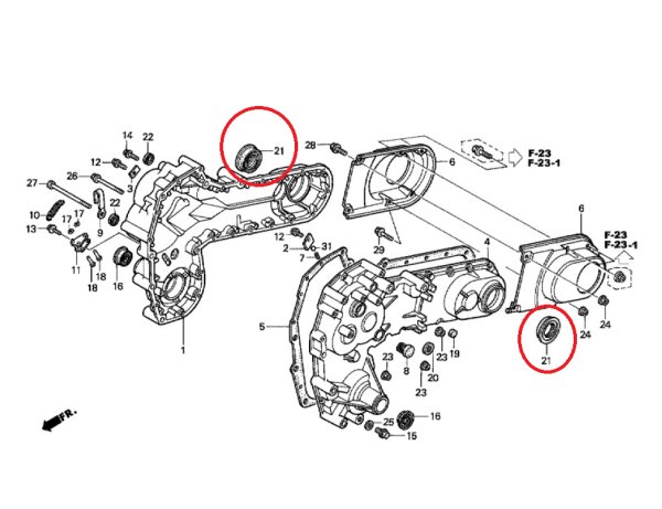 画像6: ホンダ 純正 ミニ耕うん機 ラッキー用  ロータリー軸 オイルシール  (6)