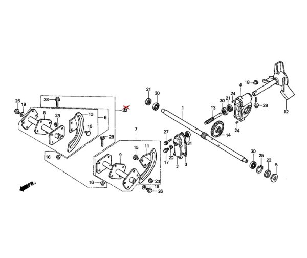 画像2: ホンダ 純正 除雪機  オーガーギアケース パッキン  (2)