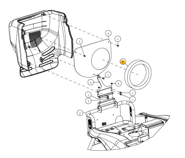画像1: オーレック 純正 ラビットモアー用   サイドカウル＆ボンネット部  吸気口スポンジ  (1)