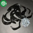 画像1: 16本組 クボタ 純正 耕うん機 TR90/TR9000-F用 耕うん爪セット ※ボルトナット付き (1)
