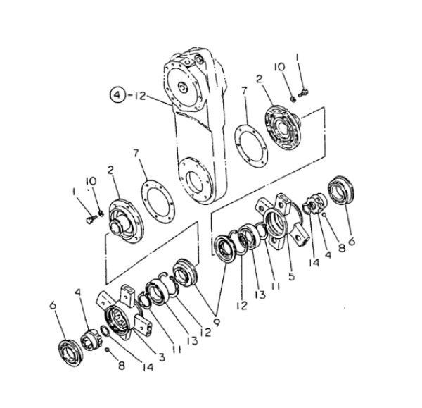 画像1: ヤンマー 純正 トラクター用  クロスロータ部 オイルシール  ※トラクターFシリーズ専用  (1)
