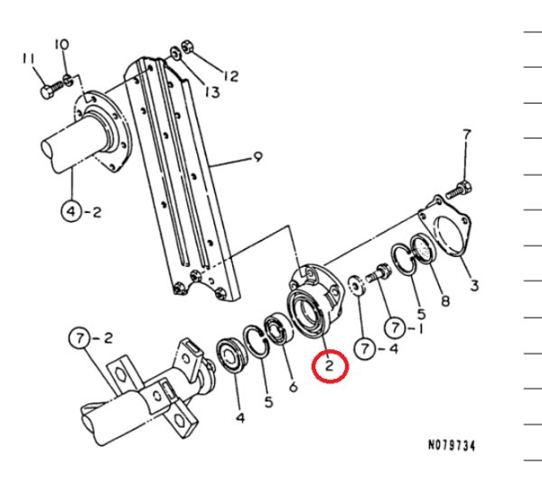 画像1: 【お問合せ部品】ヤンマーRSZ1301　ベアリングケース (1)