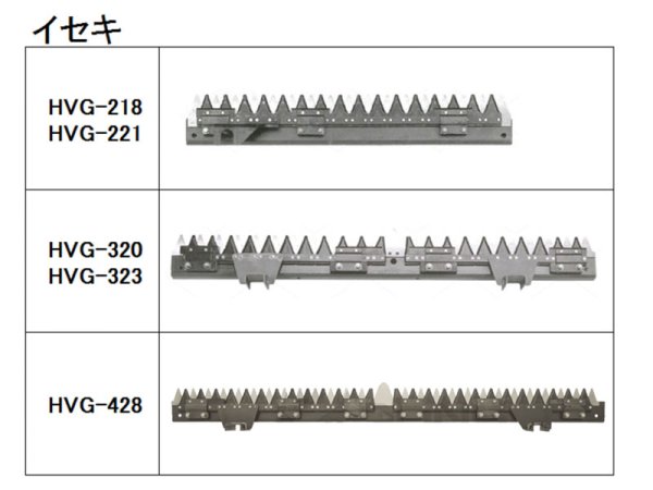 画像2: イセキコンバイン HVG  刈取刃 (2)