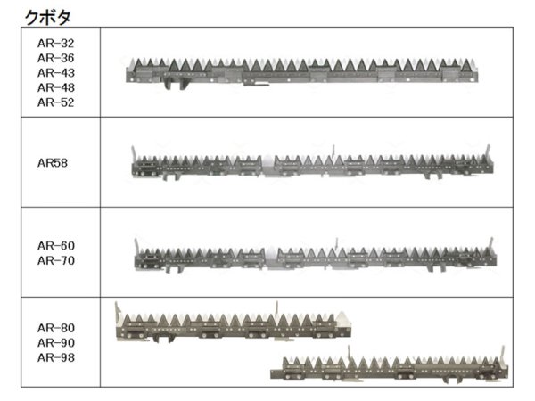 画像2: クボタ コンバイン  刈取刃 バリカン  AR-218, ARN-219,HC-218用  (2)