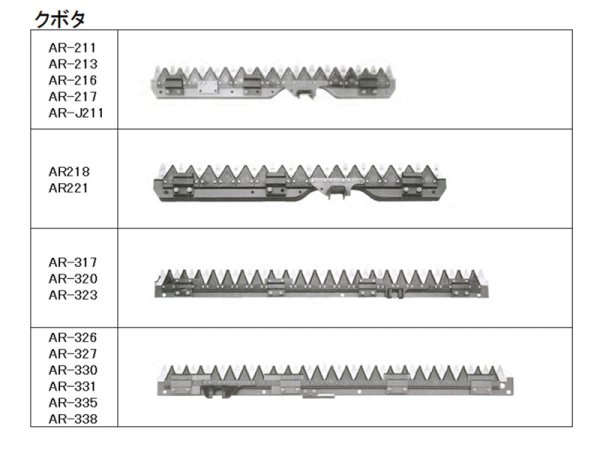 画像3: クボタ コンバイン  刈取刃 バリカン  AR-218, ARN-219,HC-218用  (3)