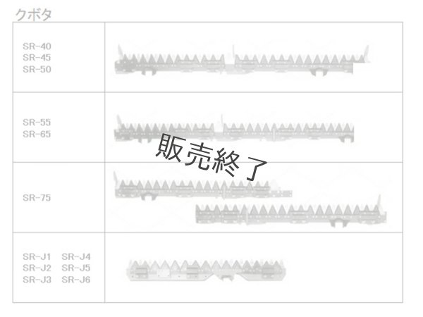 画像2: 【販売終了】クボタ コンバイン  刈取刃 バリカン  SR-35用  (2)