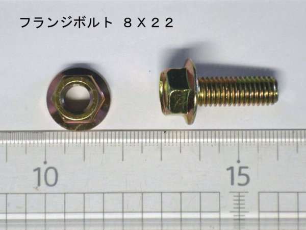 画像1: 汎用 爪ボルト+フランジナット 10本組 M8×22 / M8×25 (1)