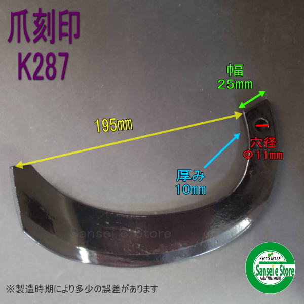 登場! 日本ブレード クボタ ゼット爪36本 1-165-3Z