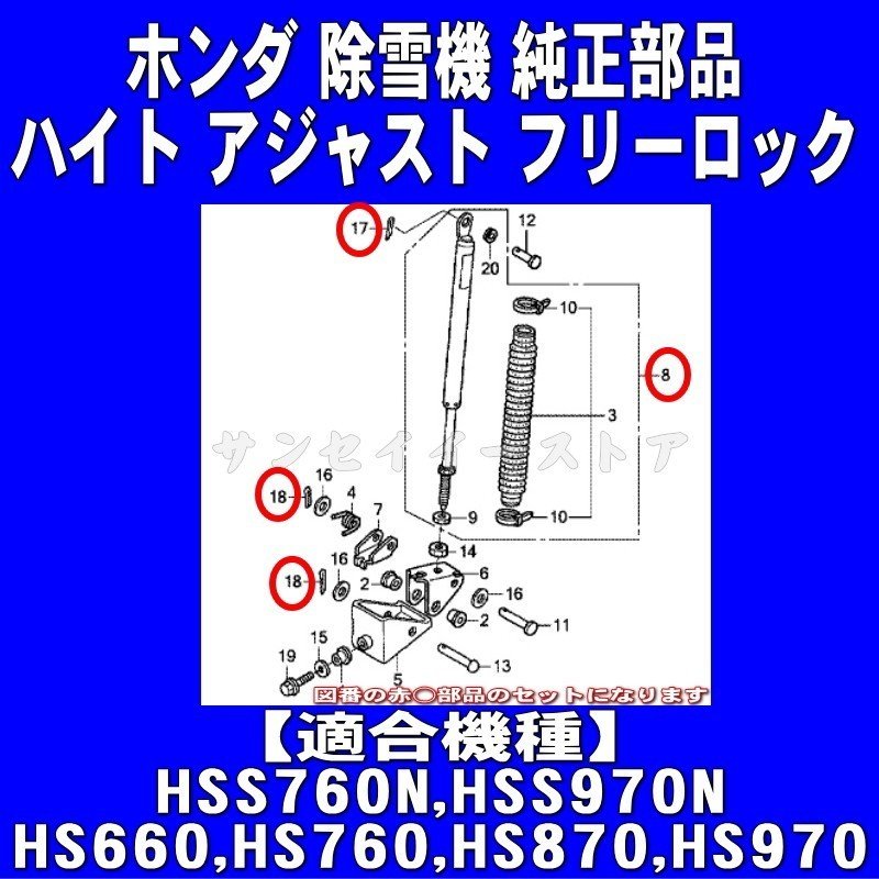 100%品質保証! ホンダ 除雪機 ロック ハイトアジャスティング ワリピン3本付き 94201-25180ｘ2 9420120150 