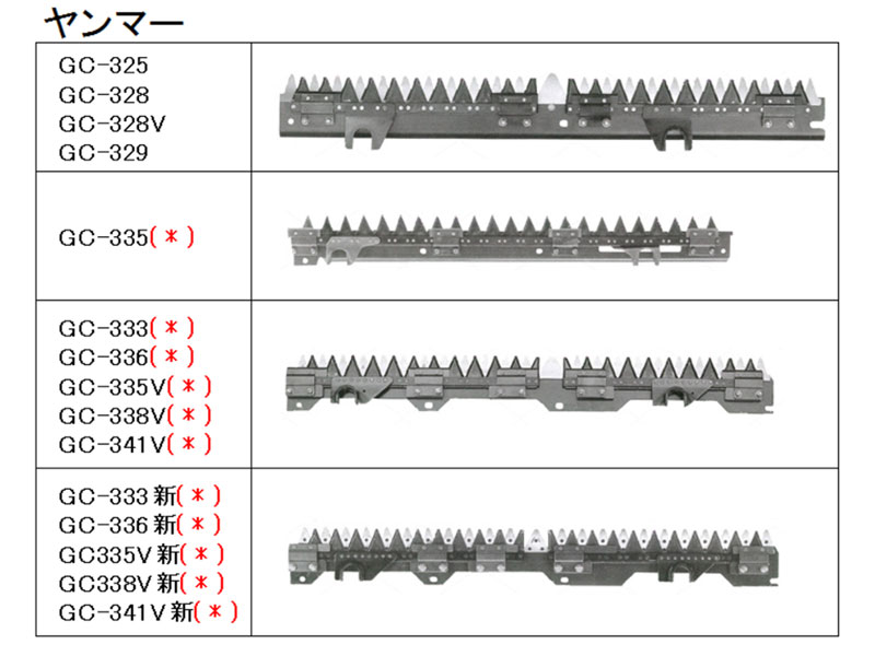 98%OFF!】 個人宅配送不可 ヤンマー コンバイン刈刃 5条 GC558 新 オK 代引不可